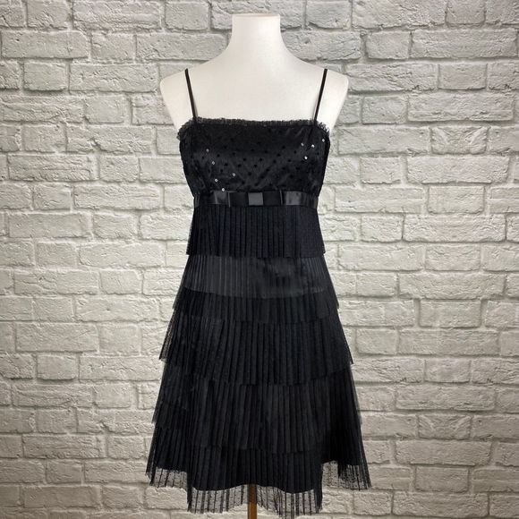 Forever 21 Mesh Sequin Tiered Cocktail Dress - Picture 1 of 5